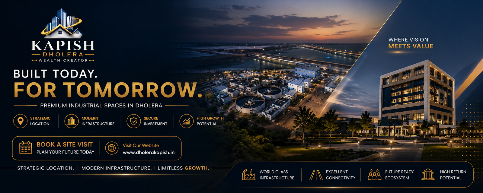 INVESTMENT OPPORTUNITY IN RESIDENTIAL, INDUSTRIAL, COMMERCIAL AND FARM LAND IN DHOLERA SIR